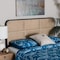 Bali & Pari Lainer Modern Bohemian Black Finished Bayur Wood and Natural Rattan Queen Size Headboard 236-13327-ZORO - alternate 8